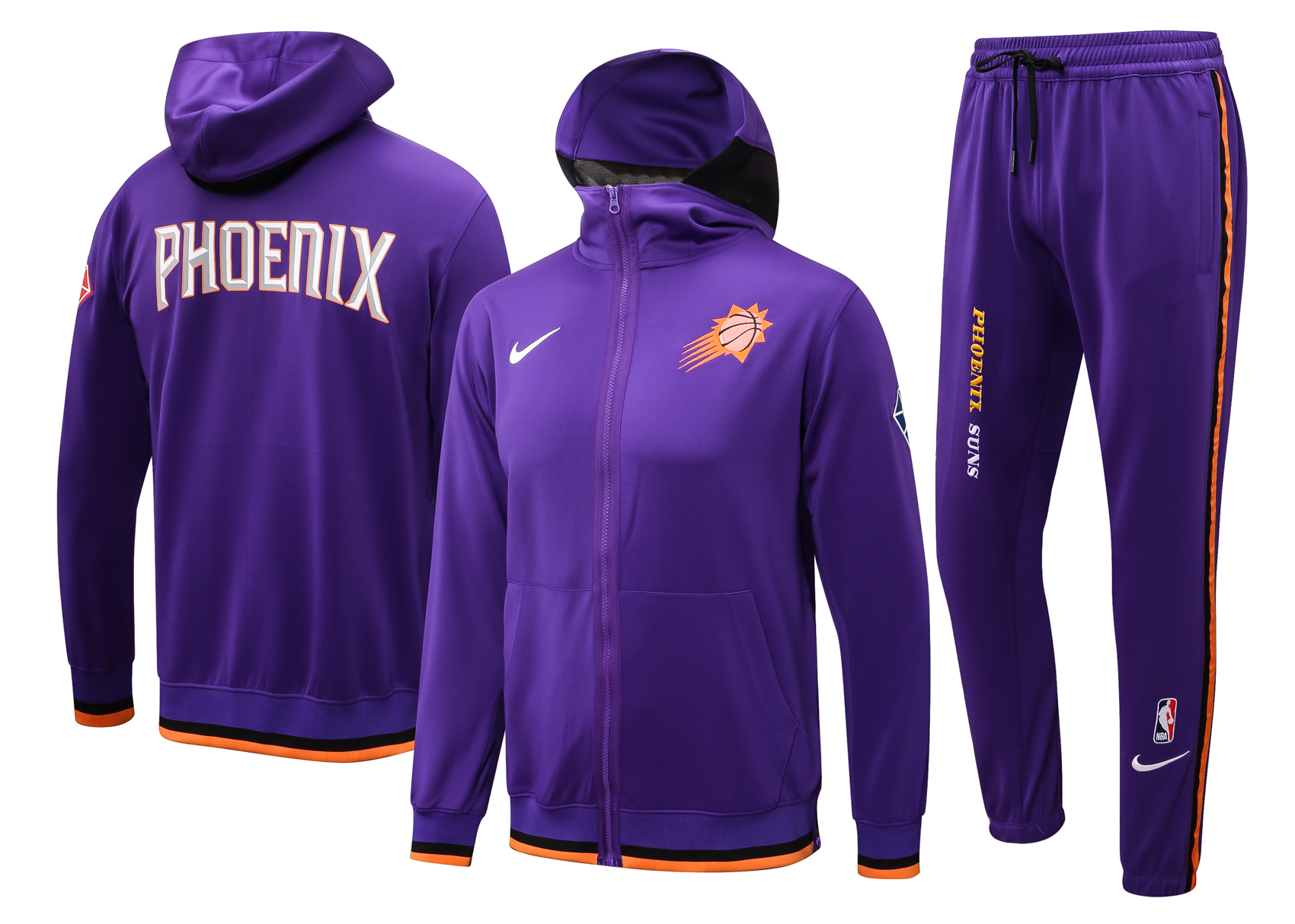 Men Phoenix Suns purple  2024 NBA Nike Training suit